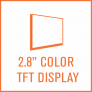 Image of '2.8" color TFT screen' feature