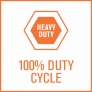 Image of '100% Duty Cycle' feature