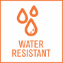 Image of 'Water Resistant' feature