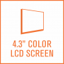 Image of '4.3" Color LCD Display' feature