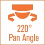 Image of '220° Pan Angle' feature