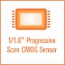 Image of '1/1.8 Progressive Scan CMOS Sensor' feature