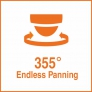 Image of '355° Endless Panning' feature