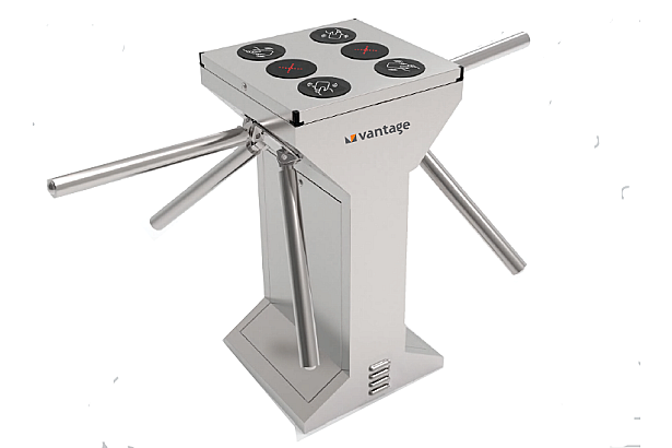 Half Height Dual Lane Tripod Turnstile Gate Barrier