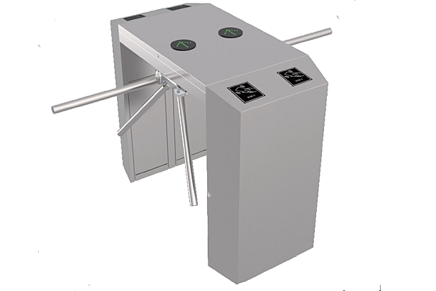Half Height Dual Lane Tripod Turnstile Gate Barrier