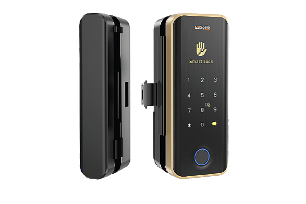 SoHo Elock Bold Pro (Glass Door Lock With Fingerprint Access)